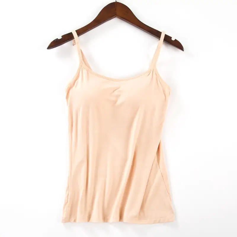 Women's Grey Wire-Free Camisole with Chest Pads - Image 8
