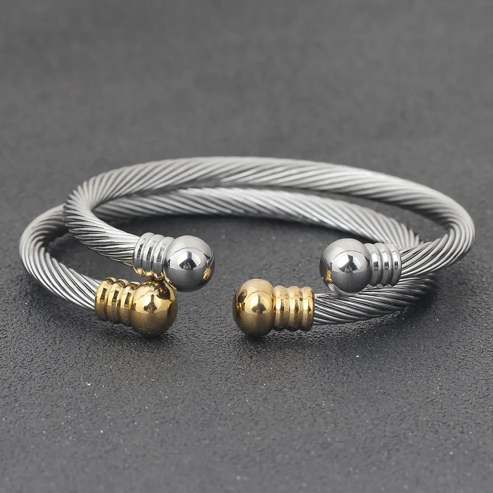 5mm Cable Ball Bracelet 304 Stainless Steel Adjustable - Image 5