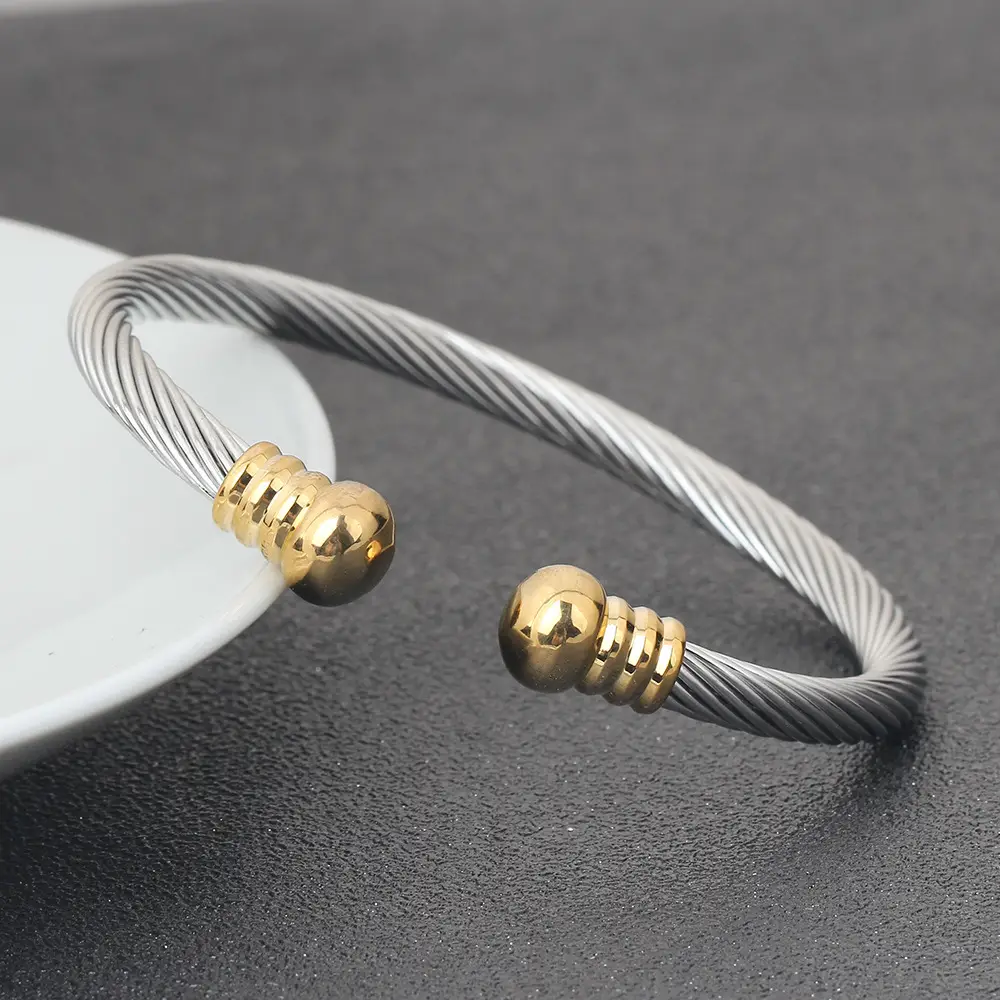 5mm Cable Ball Bracelet 304 Stainless Steel Adjustable — feature 10