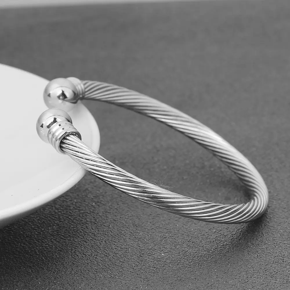 5mm Cable Ball Bracelet 304 Stainless Steel Adjustable — feature 6