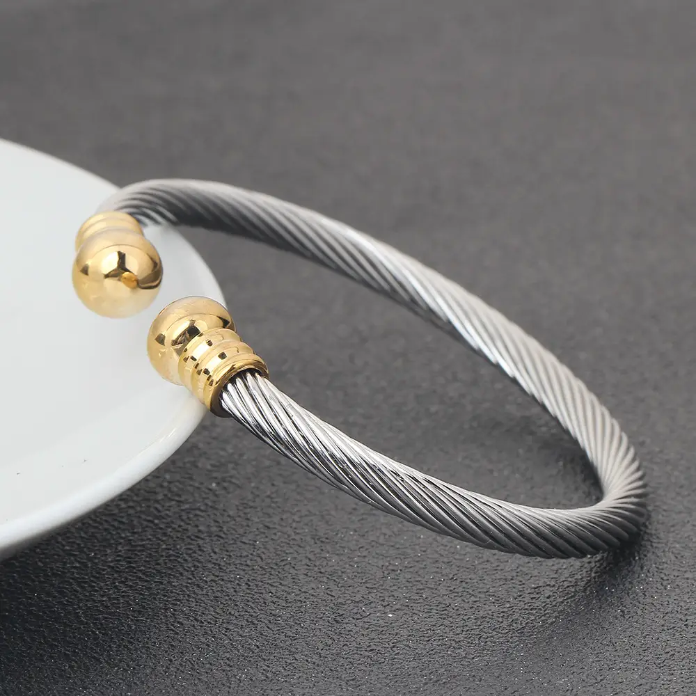 5mm Cable Ball Bracelet 304 Stainless Steel Adjustable — feature 8