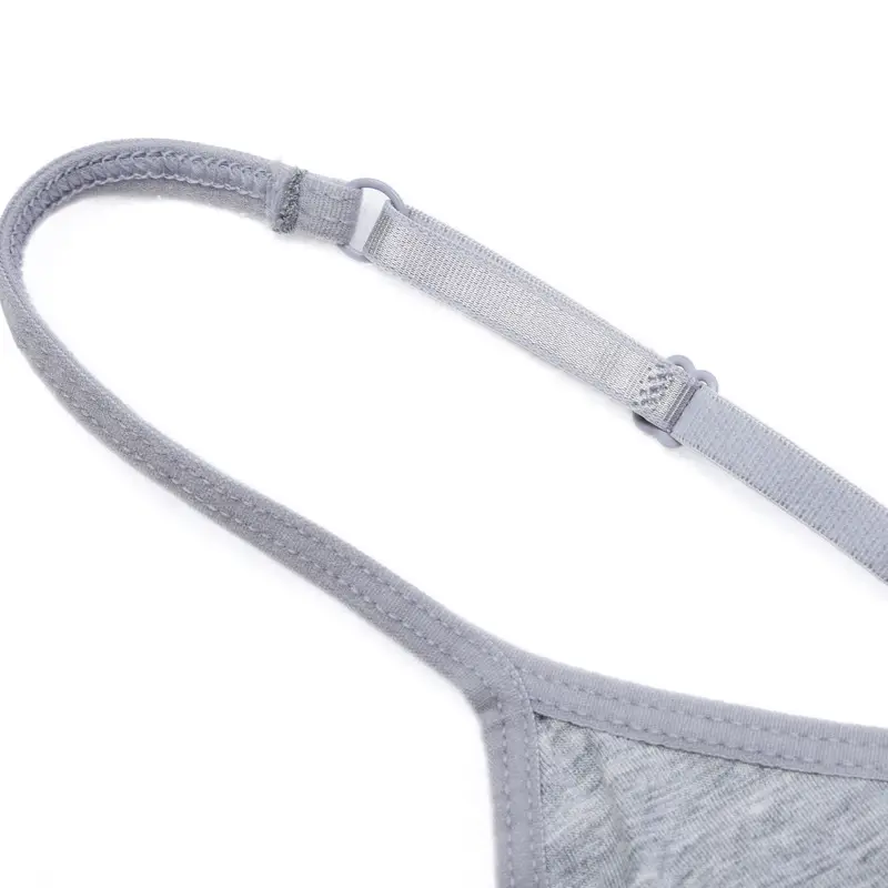 Women's Grey All-In-One Camisole Short Bra with Chest Pad - Image 12