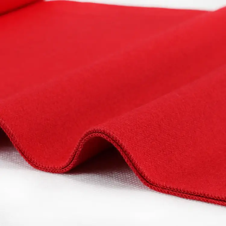 China Red Festival Scarf Custom Embroidery Silk Screen Campaign