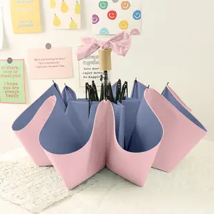 Korean Dual-use Sun Umbrella Women Pink White — feature 3