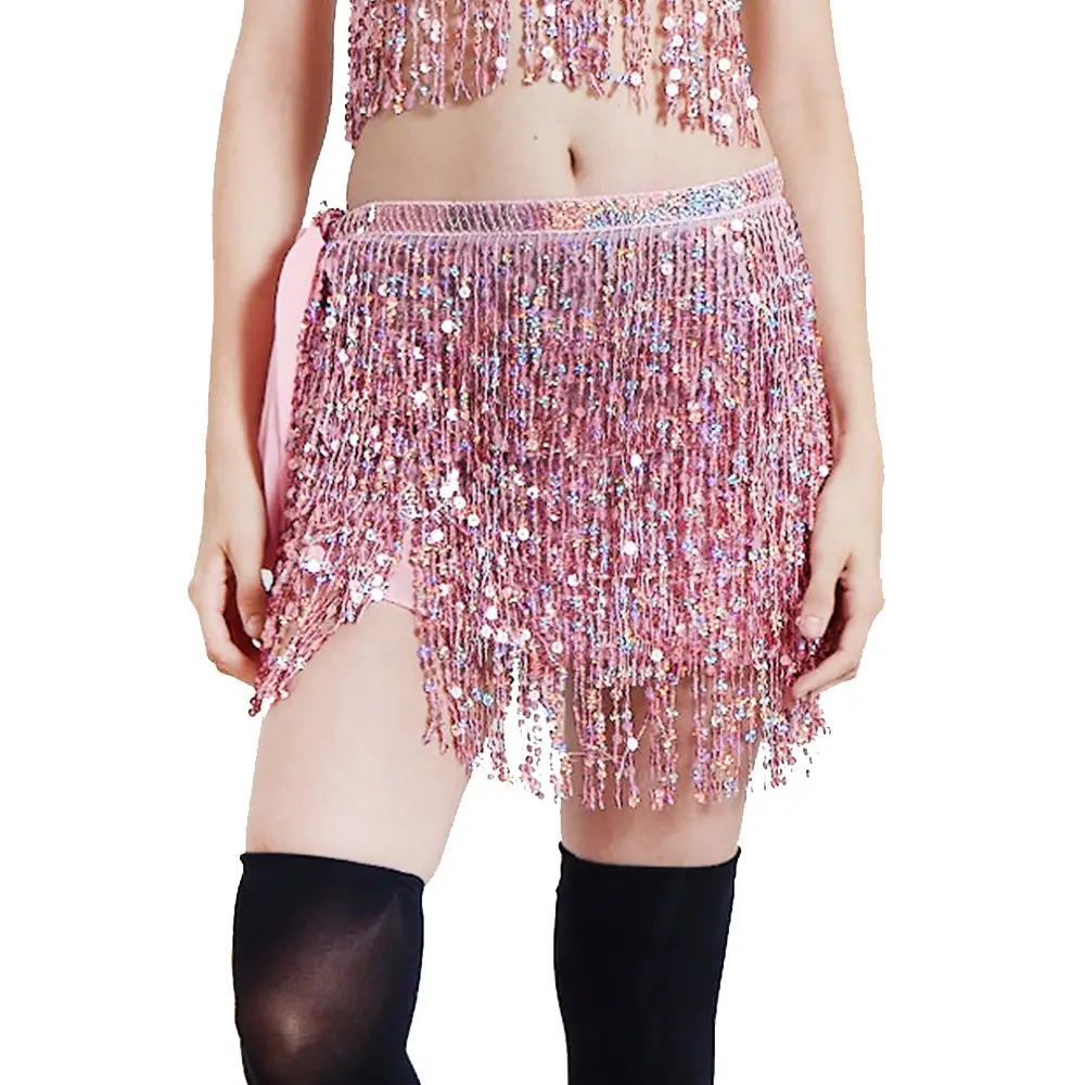 Halloween Belly Dance Waist Chain Indian Dance Hip Towel Bosimi Sequins Tassel Hip Towel Stage ds Performance Dress - Image 25