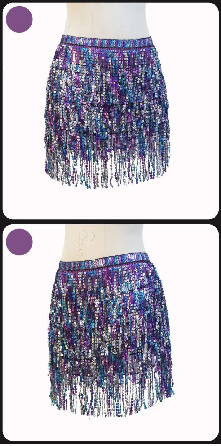 Halloween Belly Dance Waist Chain Indian Dance Hip Towel Bosimi Sequins Tassel Hip Towel Stage ds Performance Dress — feature 21