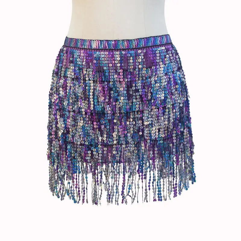 Halloween Belly Dance Waist Chain Indian Dance Hip Towel Bosimi Sequins Tassel Hip Towel Stage ds Performance Dress - Image 20