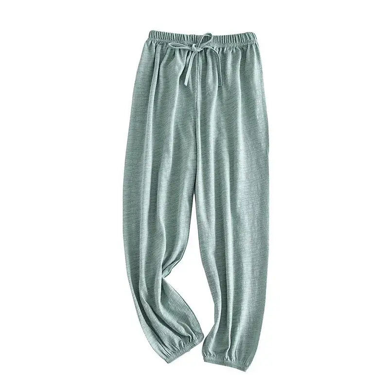 Children's Blue Slub Cotton Anti-Mosquito Trousers - Image 15