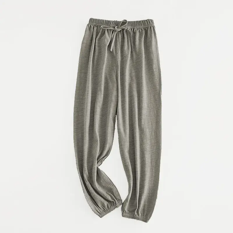 Children's Blue Slub Cotton Anti-Mosquito Trousers - Image 2