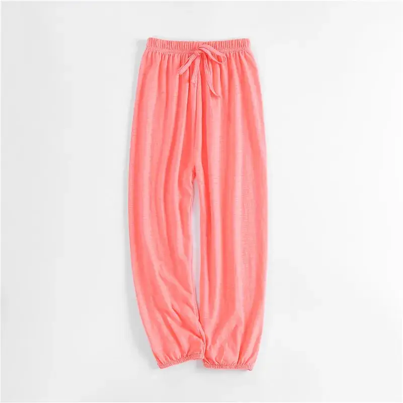 Children's Blue Slub Cotton Anti-Mosquito Trousers - Image 4