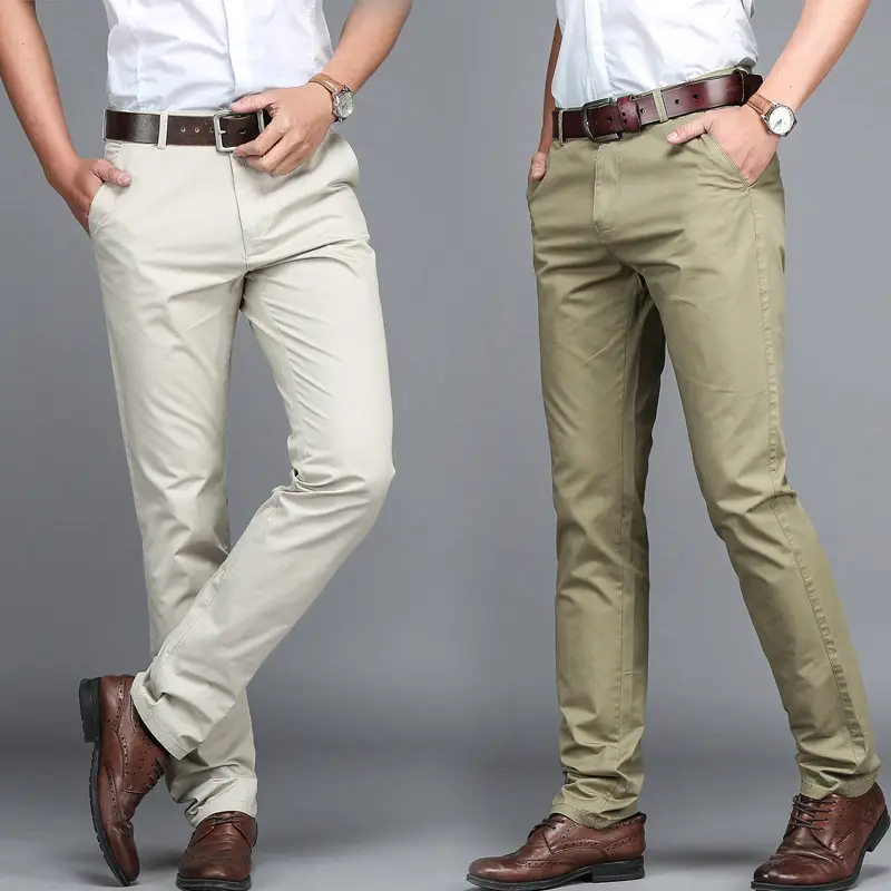 2026 Summer New Style Korean-Style Casual Pants for Young and Middle-Aged Men, Cotton Thin Straight-Leg Men's Long Pants Wholesale - Image 6
