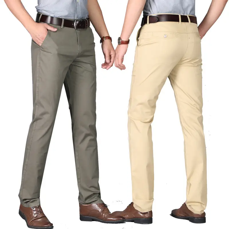 2026 Summer New Style Korean-Style Casual Pants for Young and Middle-Aged Men, Cotton Thin Straight-Leg Men's Long Pants Wholesale - Image 10
