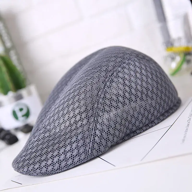 Men's Blue Mesh Hair Cap Wholesale Forward Cap