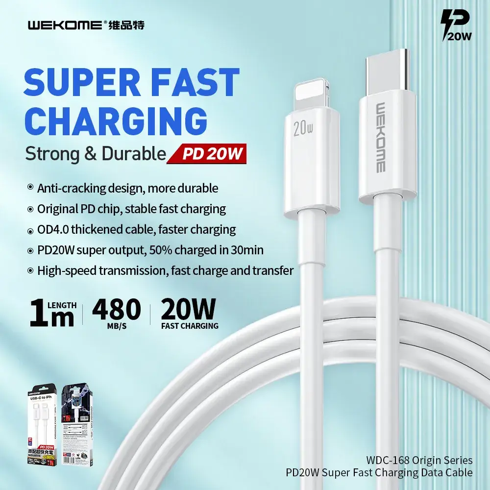 WEKOME USB-C 100/120W Charging Cable - Image 7