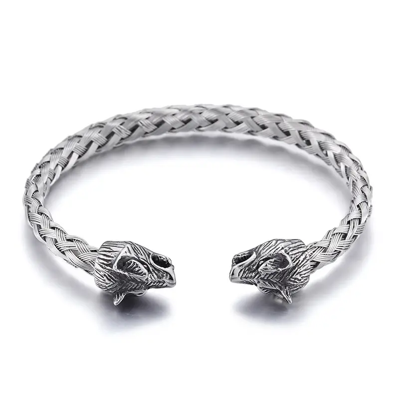 Stainless Steel Skull Opening Men's Bracelet Gold - Image 4