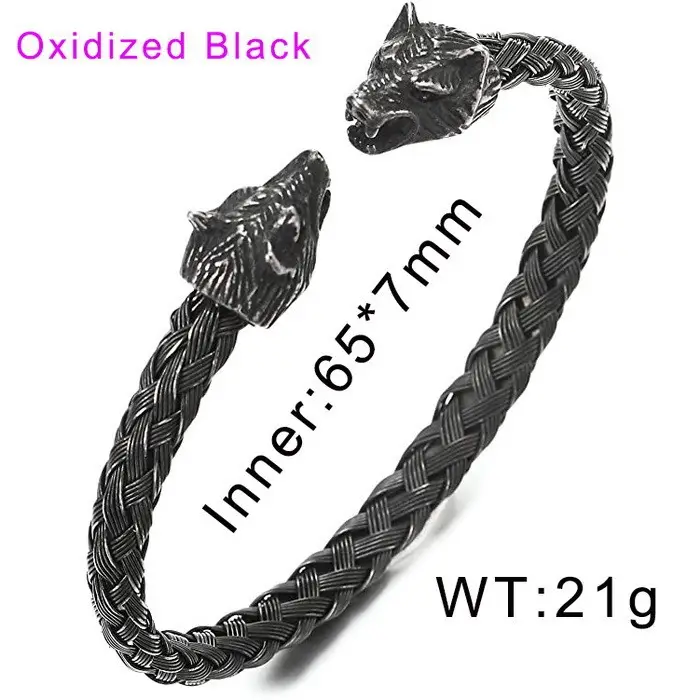 Stainless Steel Skull Opening Men's Bracelet Gold - Image 7