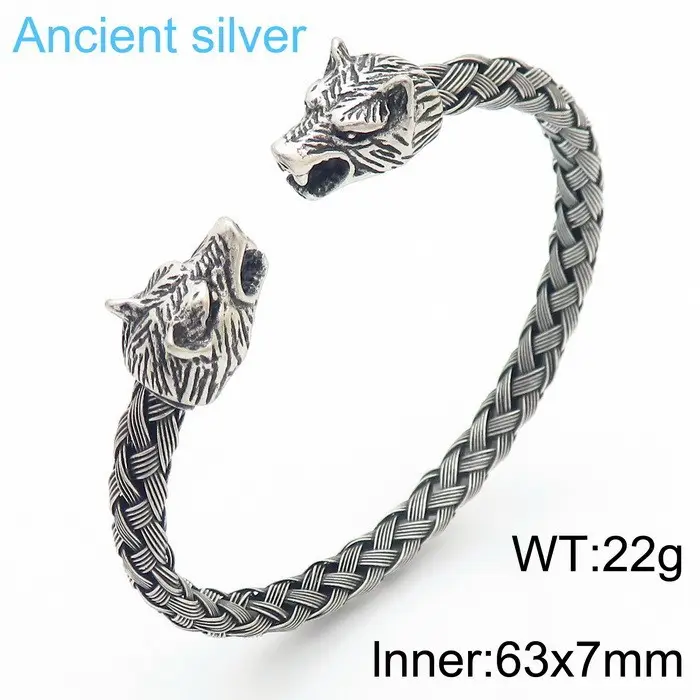 Stainless Steel Skull Opening Men's Bracelet Gold - Image 8