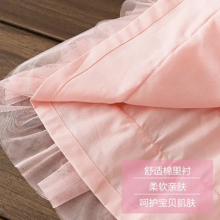 Girls Pink Polka Dot Skirt Spring Autumn 2025