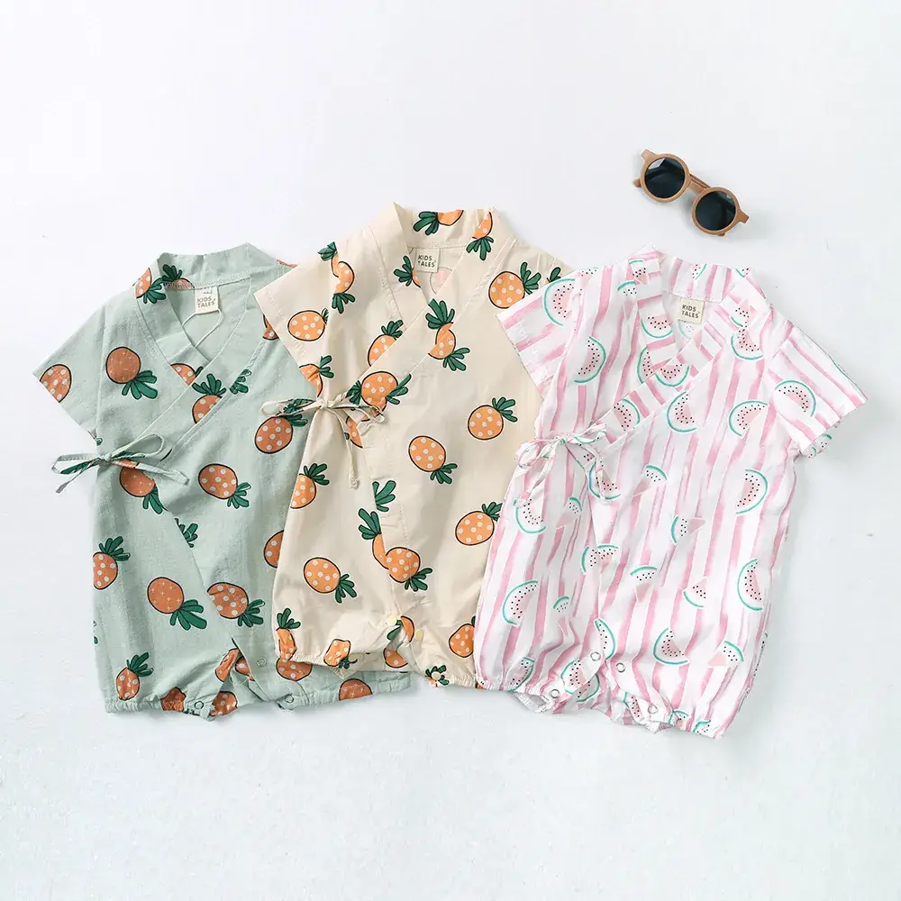 Baby Cartoon Printed Shorts Suit Spring Summer Newborn