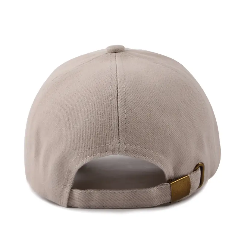 Men's Cotton Beige Peaked Baseball Cap Autumn - Image 8