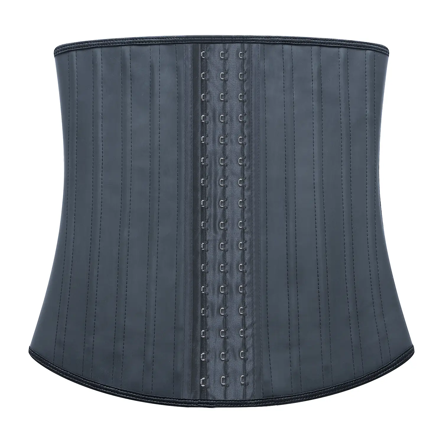 25" Black Latex Waist Trainer Shapewear Belt — feature 11