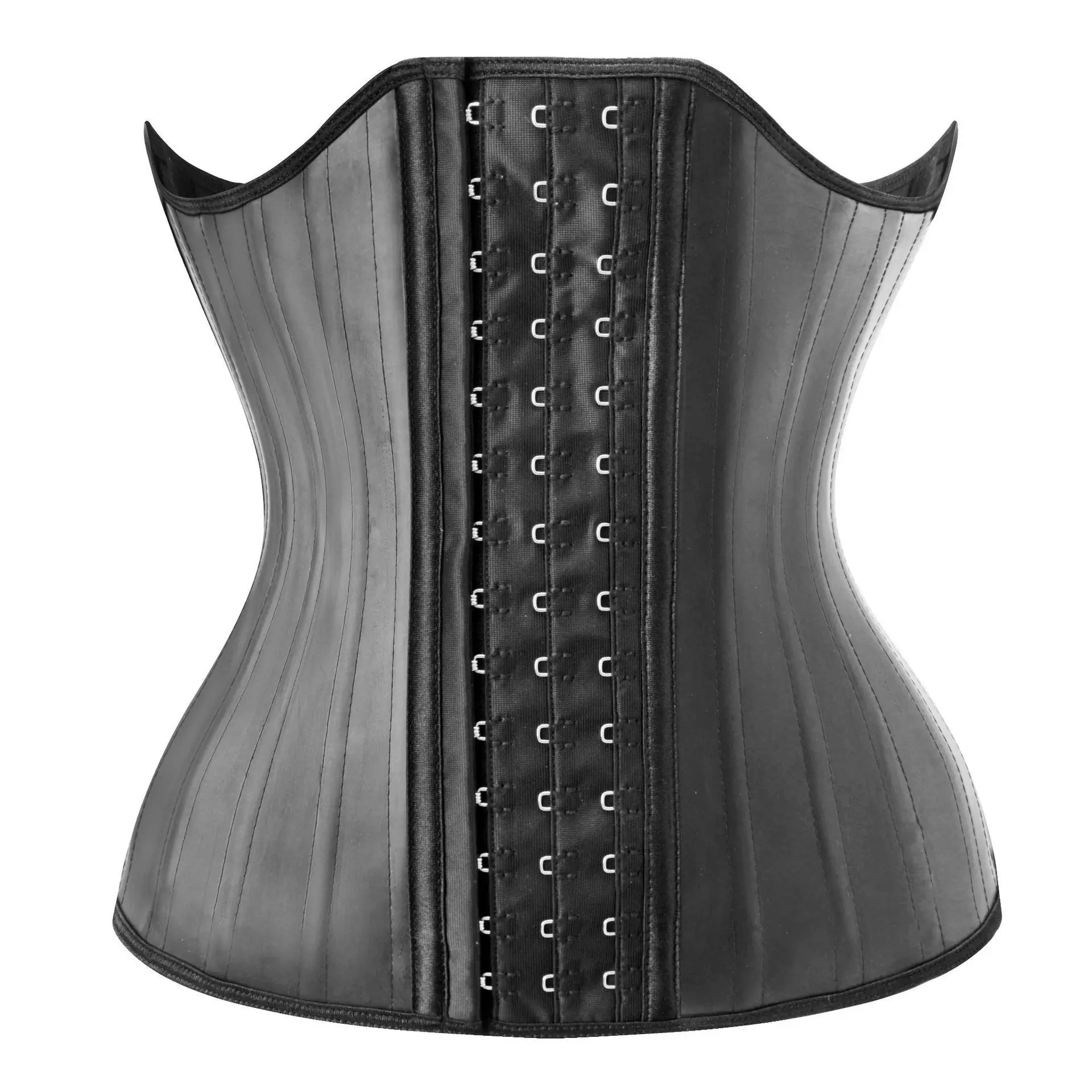 25" Black Latex Waist Trainer Shapewear Belt