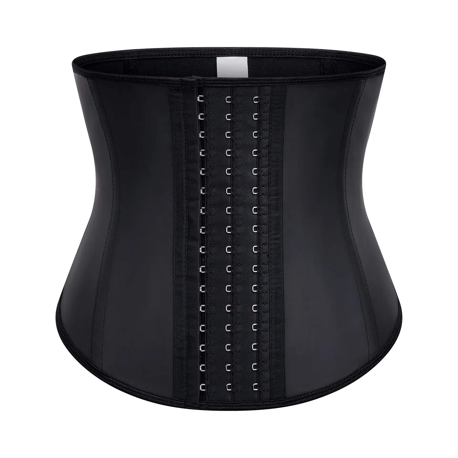 25" Black Latex Waist Trainer Shapewear Belt