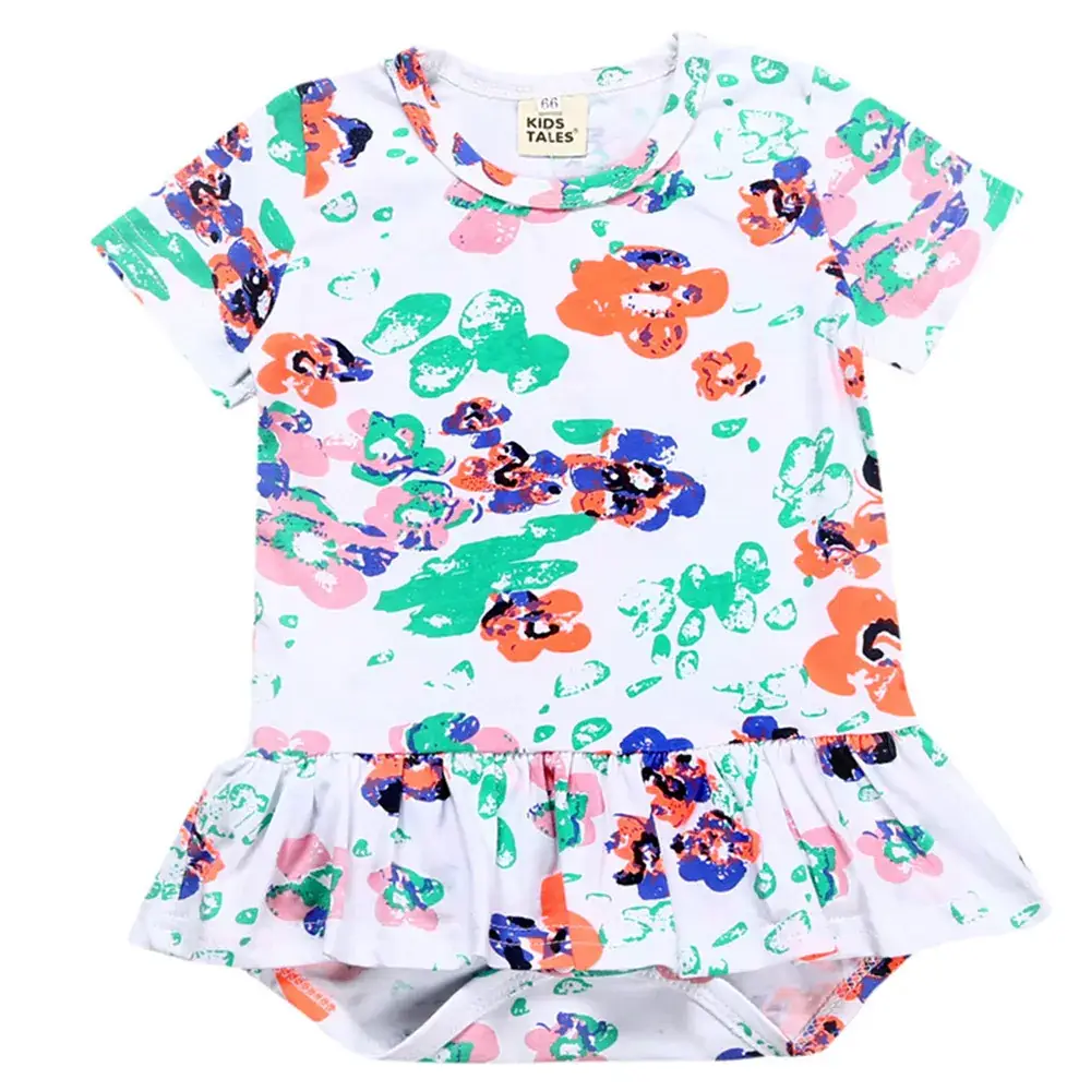 Summer Printed Baby Jumpsuit for Girls