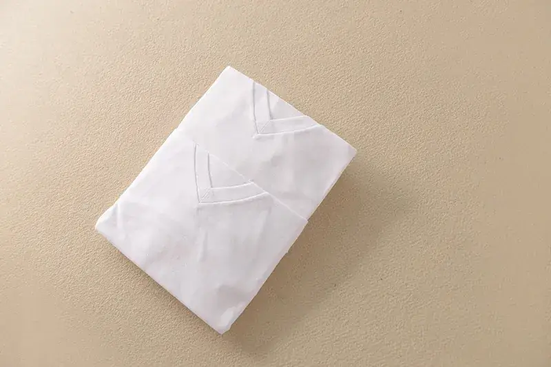 White V-Neck T-Shirt for Boys Girls Summer Wear - Image 4