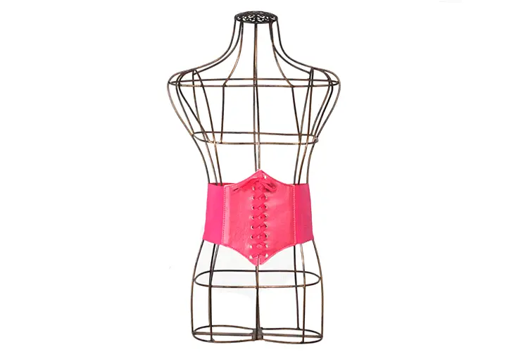 Women's Red Belt with Elastic Waist Seal & Hair Wrap — feature 10