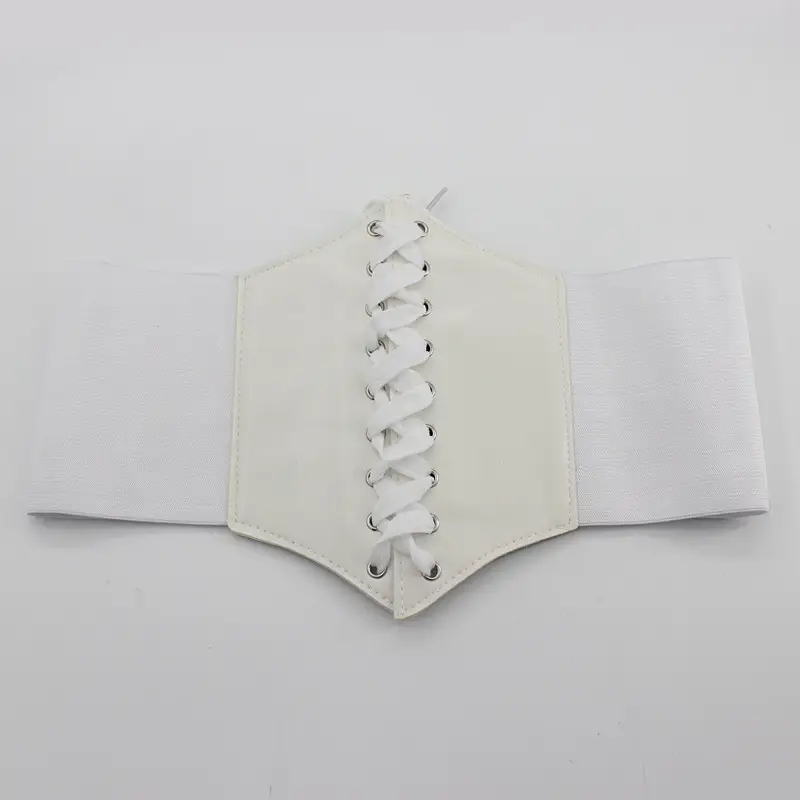 Women's Red Belt with Elastic Waist Seal & Hair Wrap - Image 2