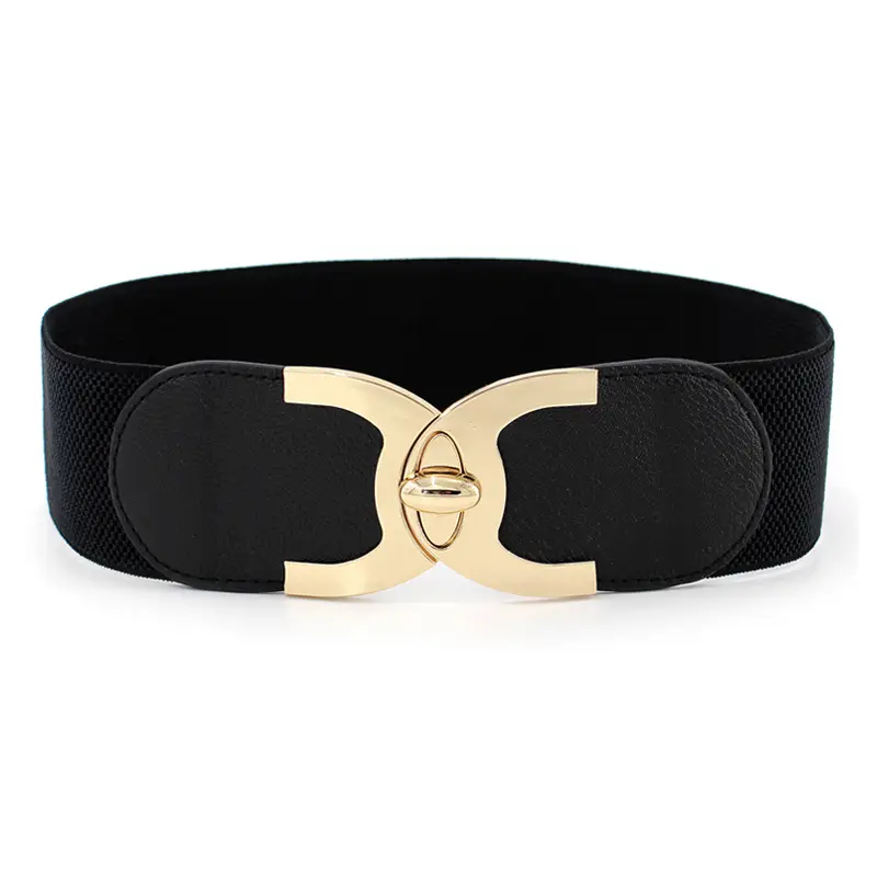 Women's Golden Swivel Belt with Elastic Wrap - Image 4