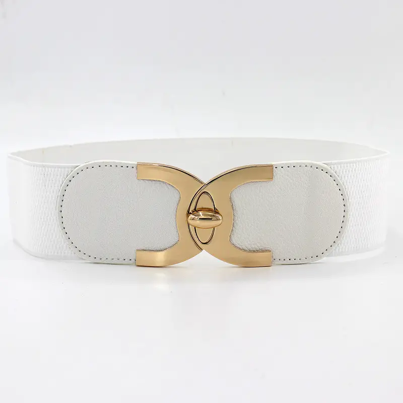 Women's Golden Swivel Belt with Elastic Wrap - Image 5