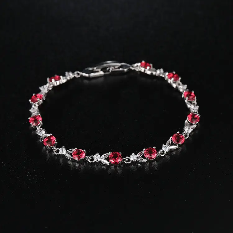 Austrian Crystal Blue Zircon Bracelet Gold Plated — feature 3