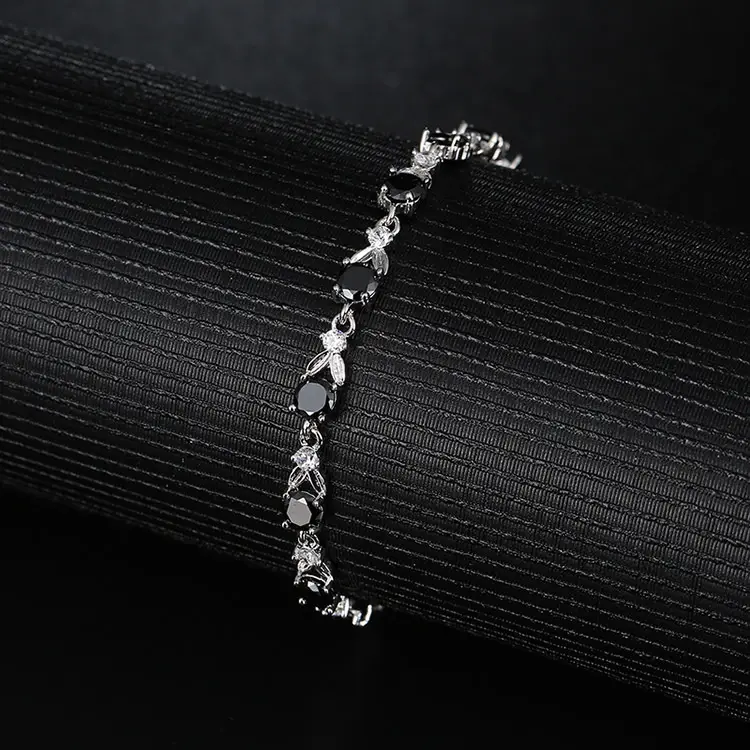 Austrian Crystal Blue Zircon Bracelet Gold Plated — feature 6