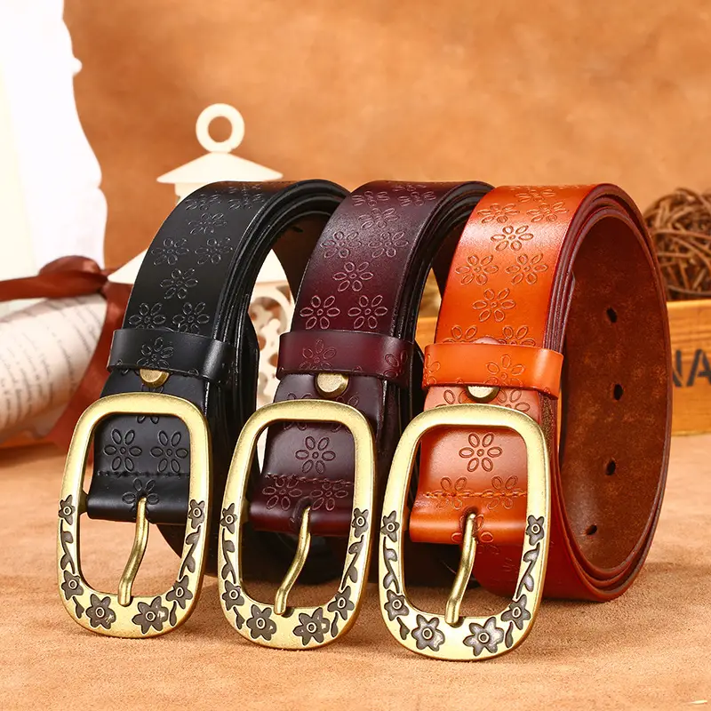 Japanese-Style Buckle Leather Belt for Women - Image 5