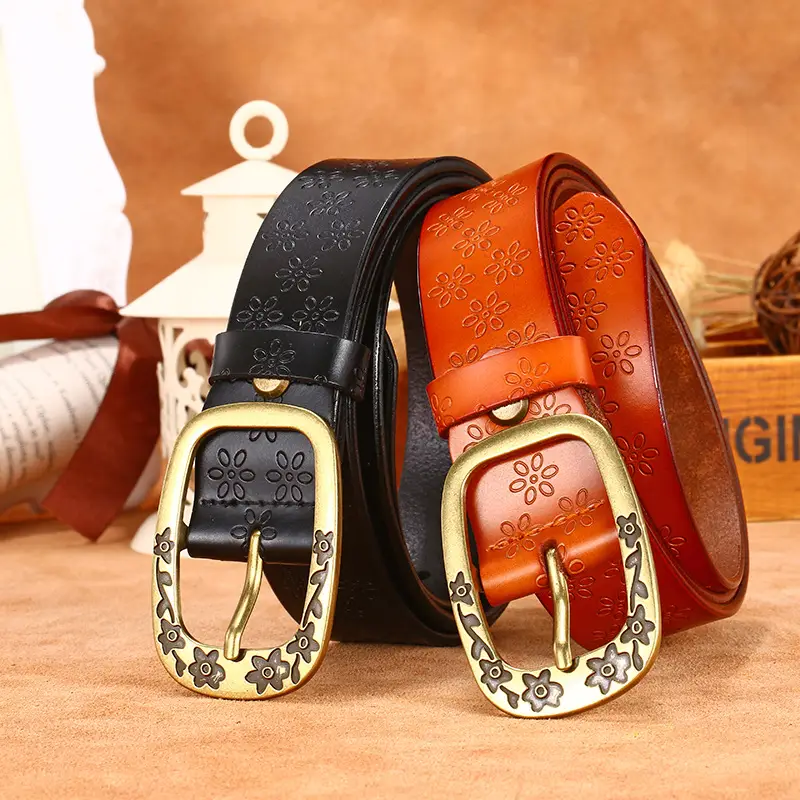 Japanese-Style Buckle Leather Belt for Women - Image 6
