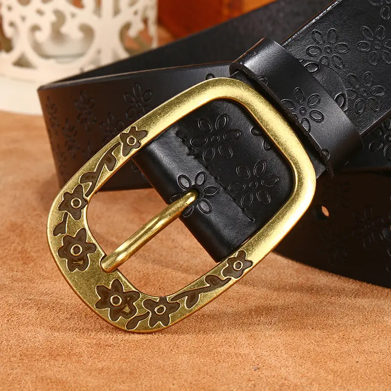 Japanese-Style Buckle Leather Belt for Women - Image 7