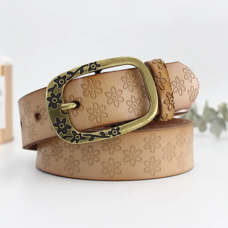 Japanese-Style Buckle Leather Belt for Women - Image 4
