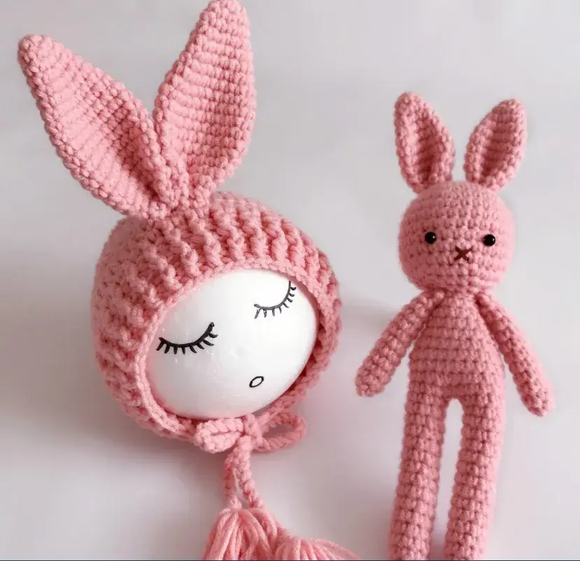 Pink Bunny Photo Set for Baby Dolls and Toys - Image 6