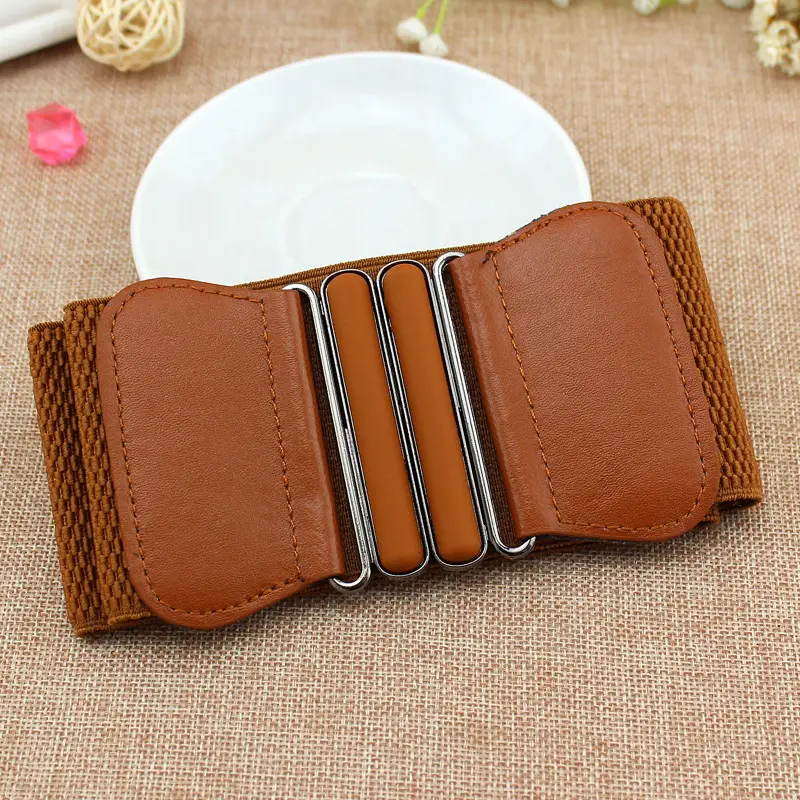 Women's Black Oval Buckle Belt Cover Three Sizes - Image 3