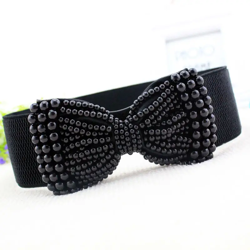 Pearl Bow Belt Accessory for Women - Image 4