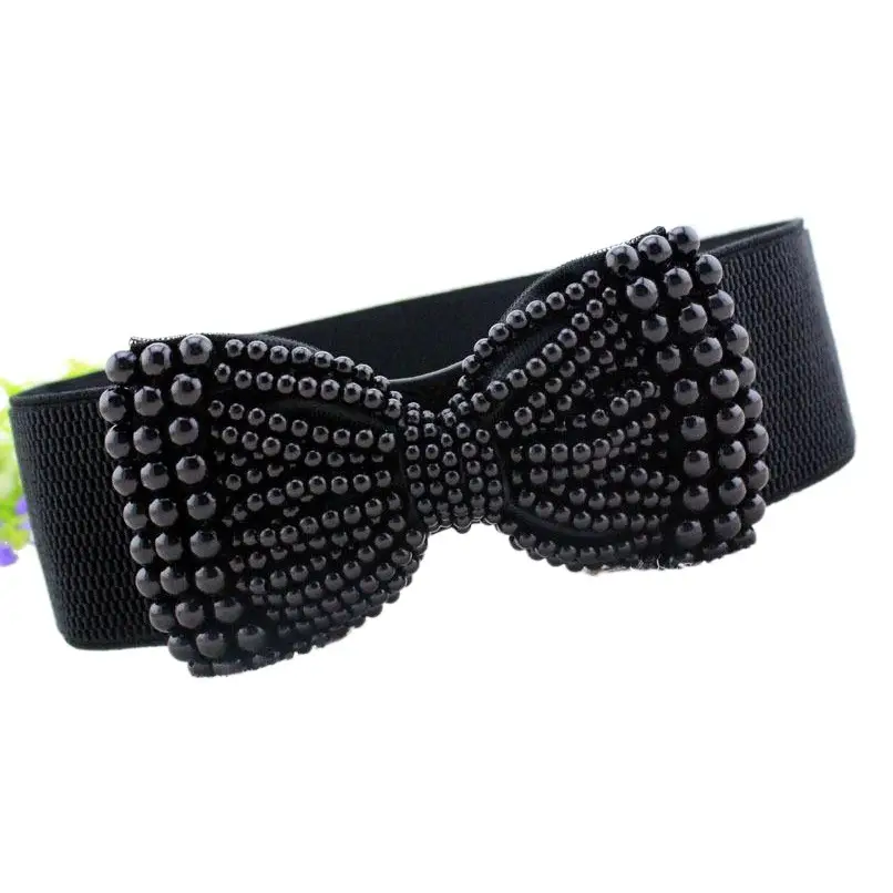 Pearl Bow Belt Accessory for Women