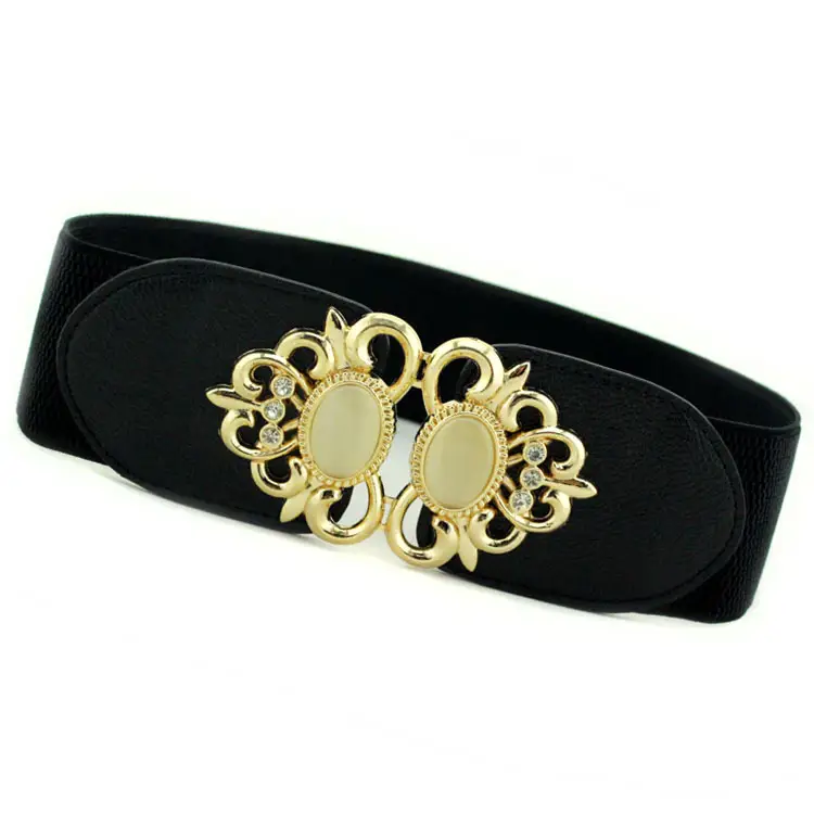 Red Double Opal Waist Seal Belt for Women