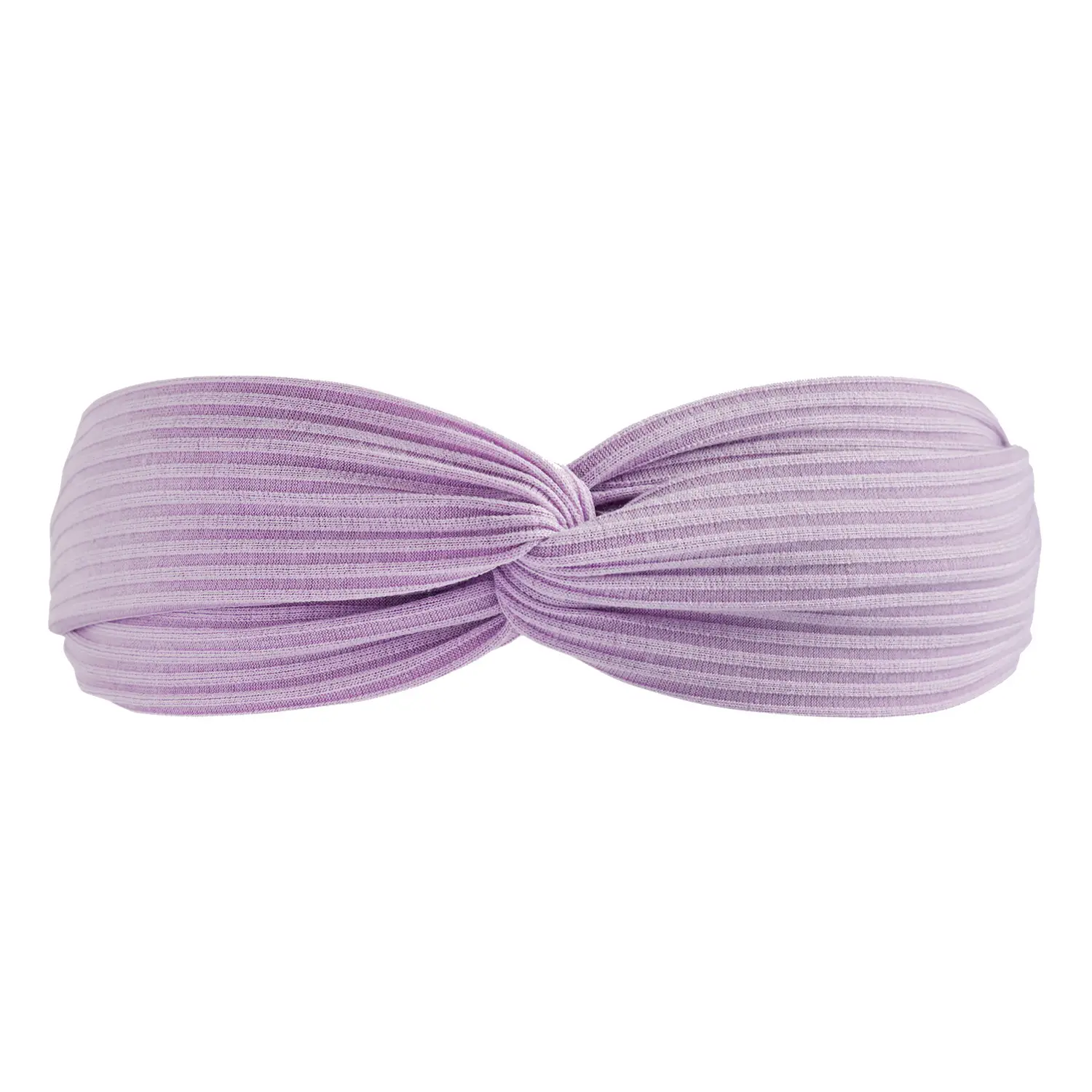 Black Knitted Cotton Elastic Hair Band for Women