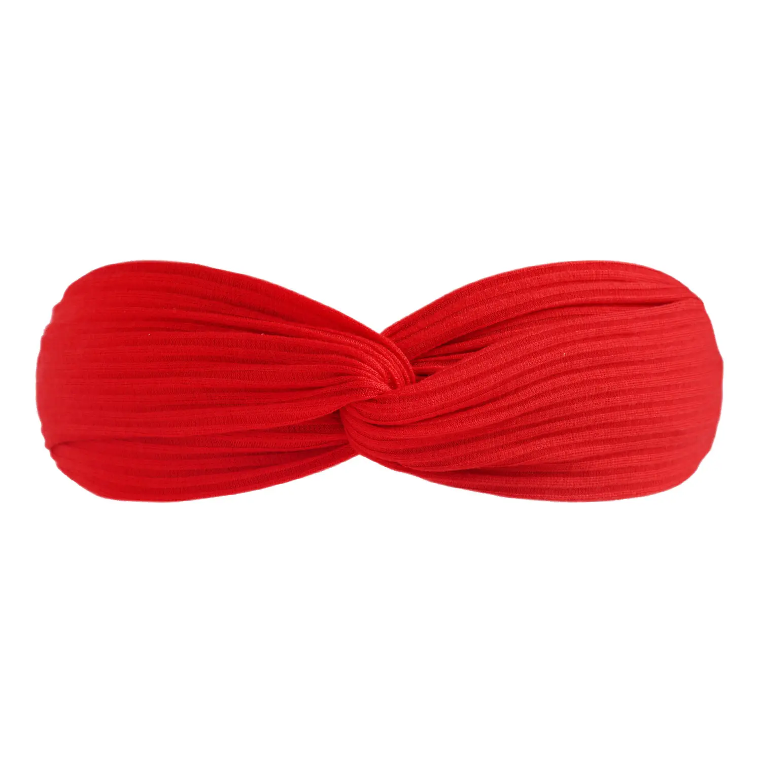 Black Knitted Cotton Elastic Hair Band for Women
