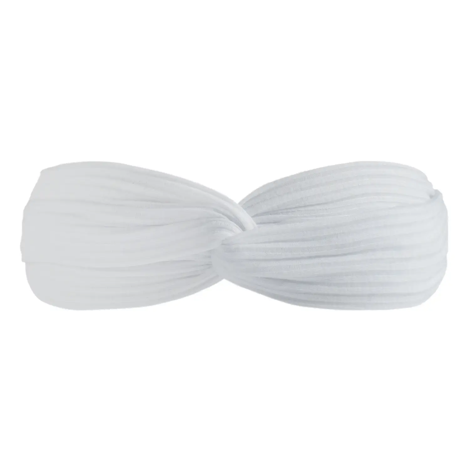 Black Knitted Cotton Elastic Hair Band for Women