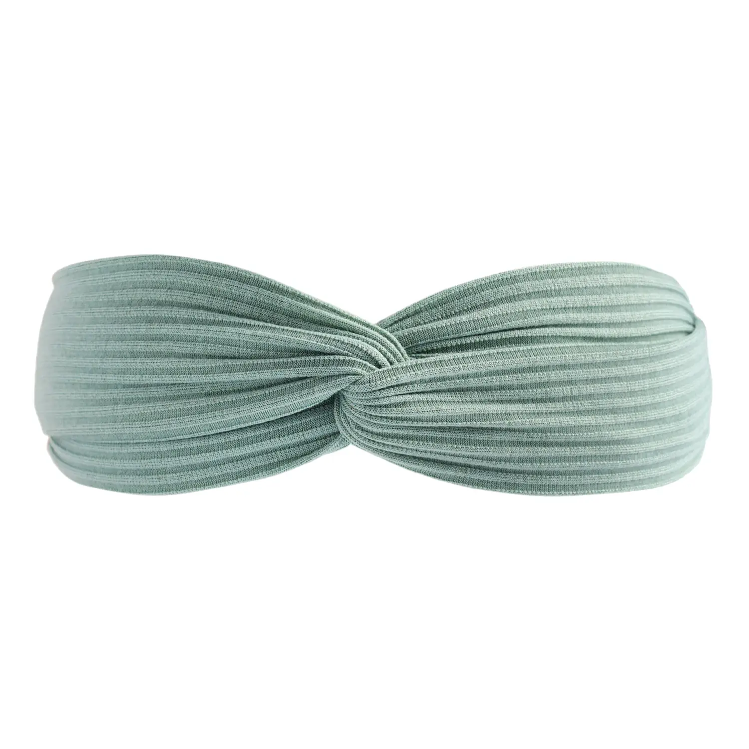 Black Knitted Cotton Elastic Hair Band for Women