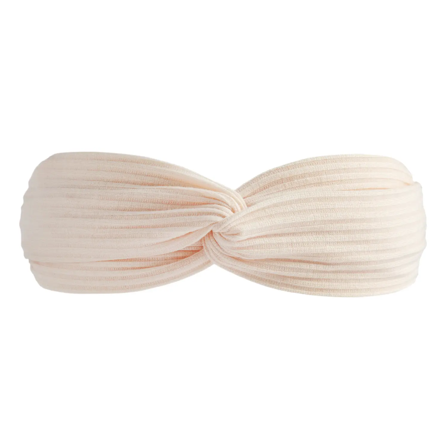 Black Knitted Cotton Elastic Hair Band for Women