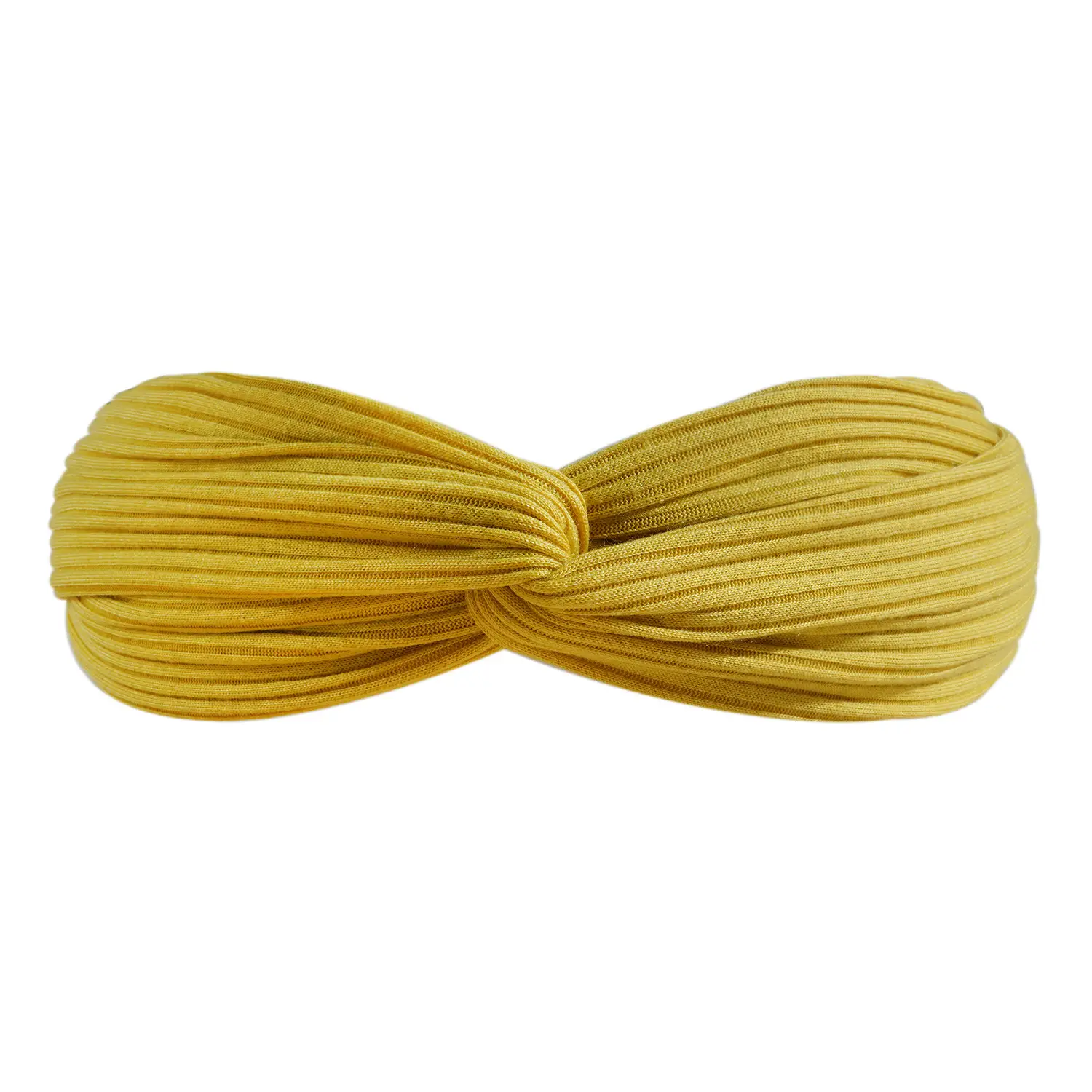 Black Knitted Cotton Elastic Hair Band for Women